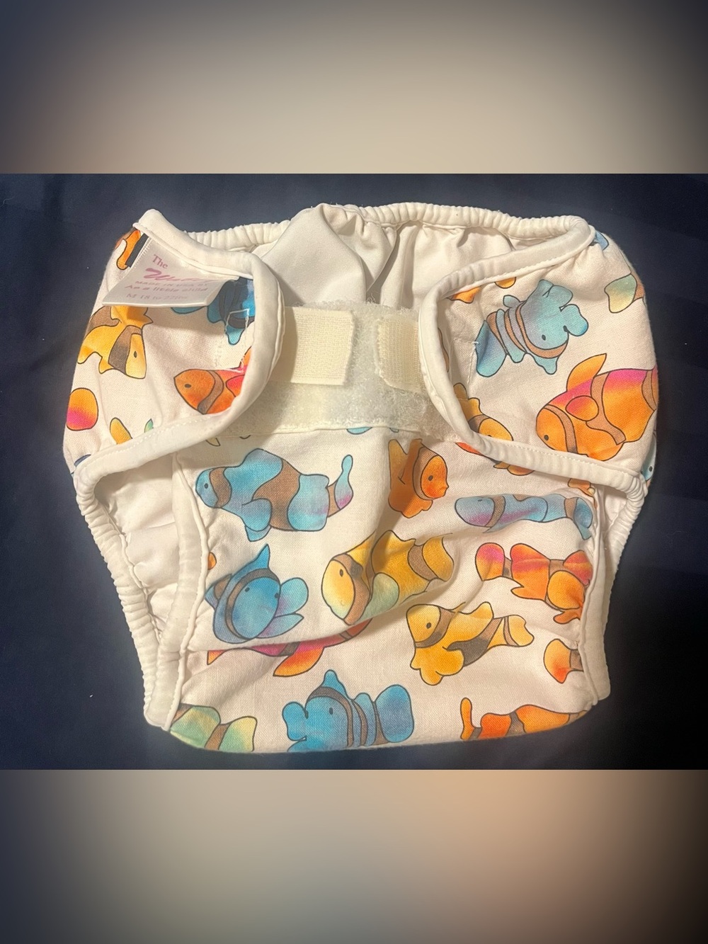 vintage gore-tex “the wabby” fish reusable diaper cover 18-22lb